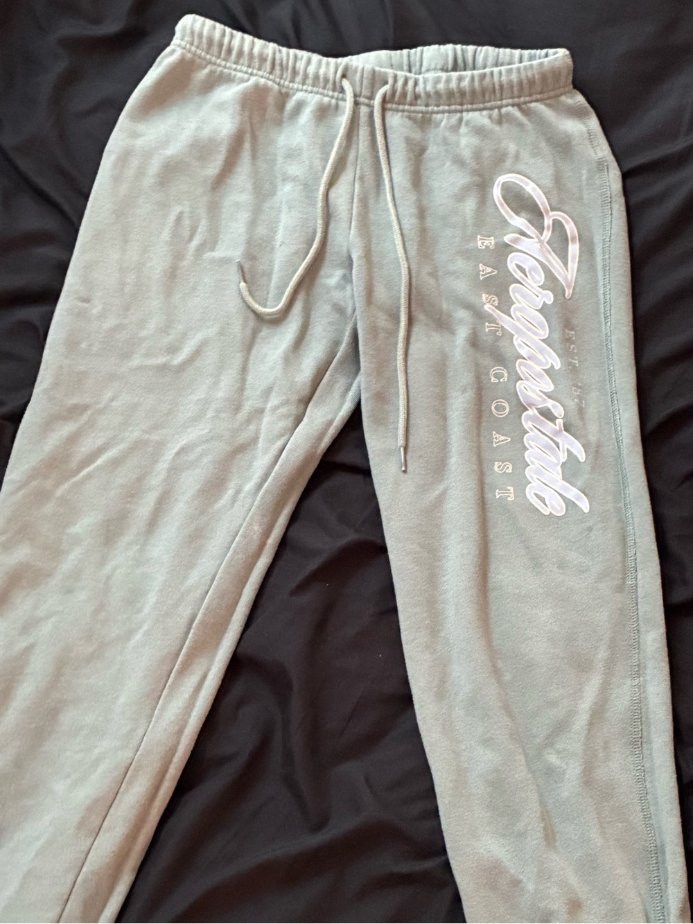 Sage Green Jogger Sweatpants with Aeropostale Logo - Women’s